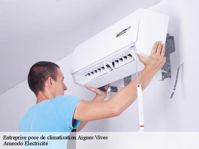 Entreprise pose de climatisation  aigues-vives-34210 Arneodo Electricité