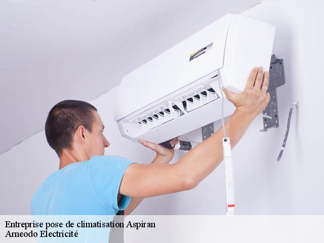 Entreprise pose de climatisation  aspiran-34800 Arneodo Electricité